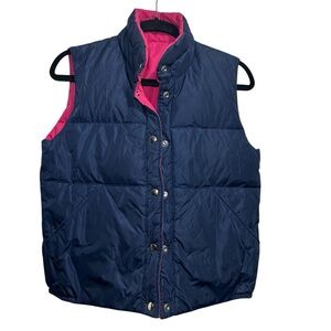 Herman’s Puffer Vest Women’s Small Reversible Goose Down Feather Filled Puffer